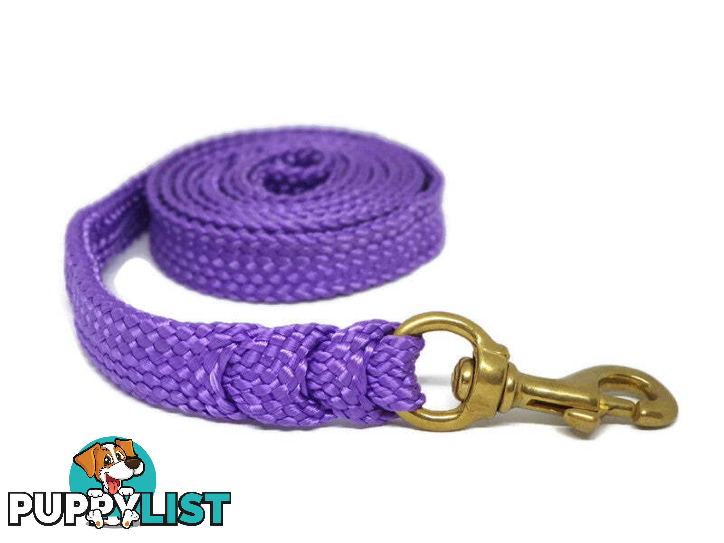1.8m to 10m Long Dog Lead No Stitching Tough Yarnix 20mm Wide - YNXLD3SSPUR