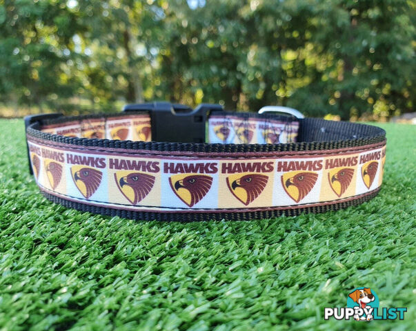 AFL Dog Collars, Footy - Aussie Rules - Moondidley Pets - MDPCOLAFLSGWSG