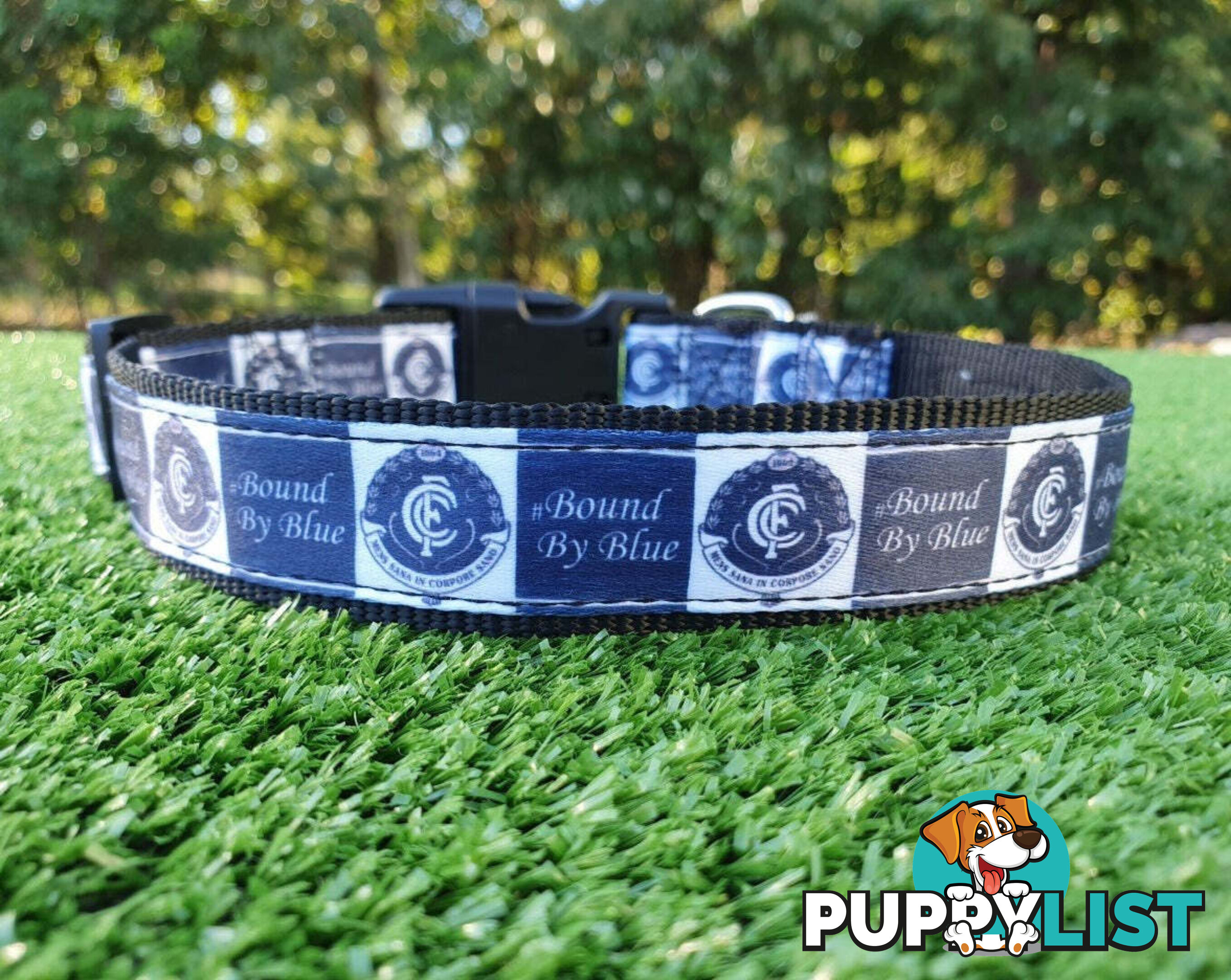 AFL Dog Collars, Footy - Aussie Rules - Moondidley Pets - MDPCOLAFLSGWSG