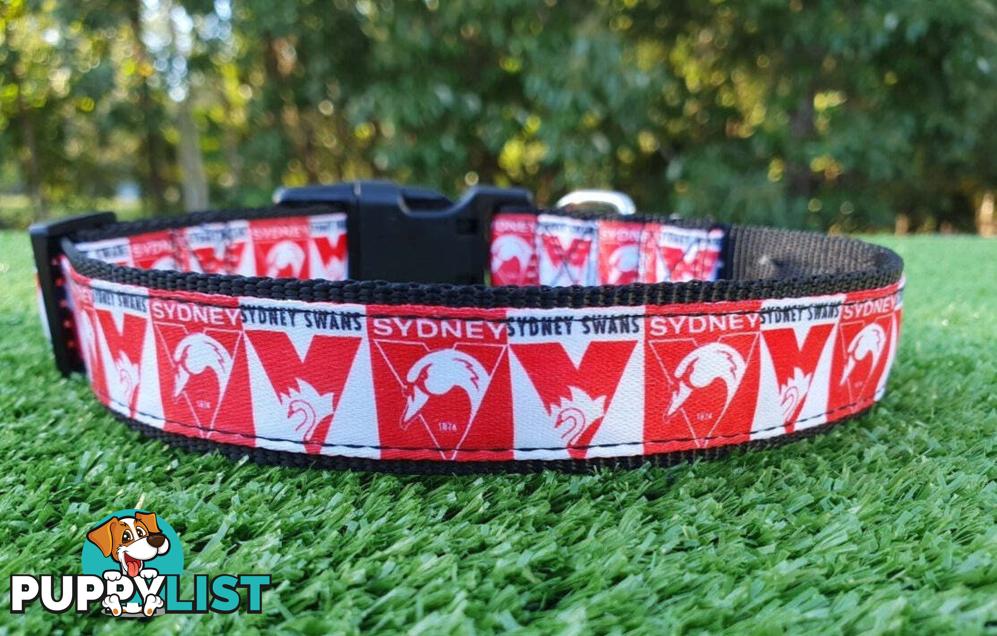 AFL Dog Collars, Footy - Aussie Rules - Moondidley Pets - MDPCOLAFLSGWSG