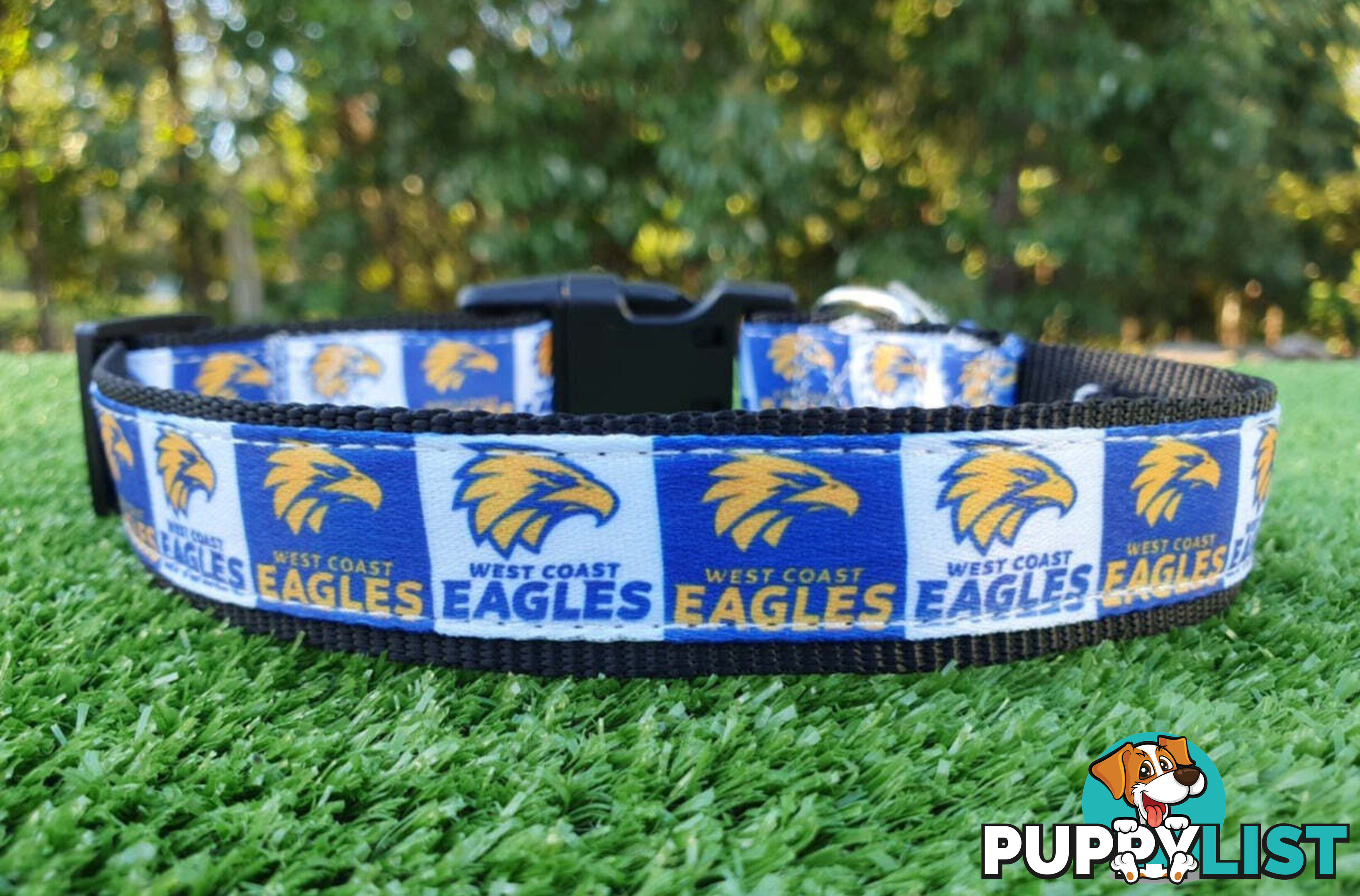 AFL Dog Collars, Footy - Aussie Rules - Moondidley Pets - MDPCOLAFLSGWSG