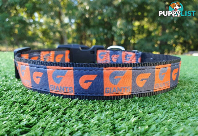AFL Dog Collars, Footy - Aussie Rules - Moondidley Pets - MDPCOLAFLSGWSG