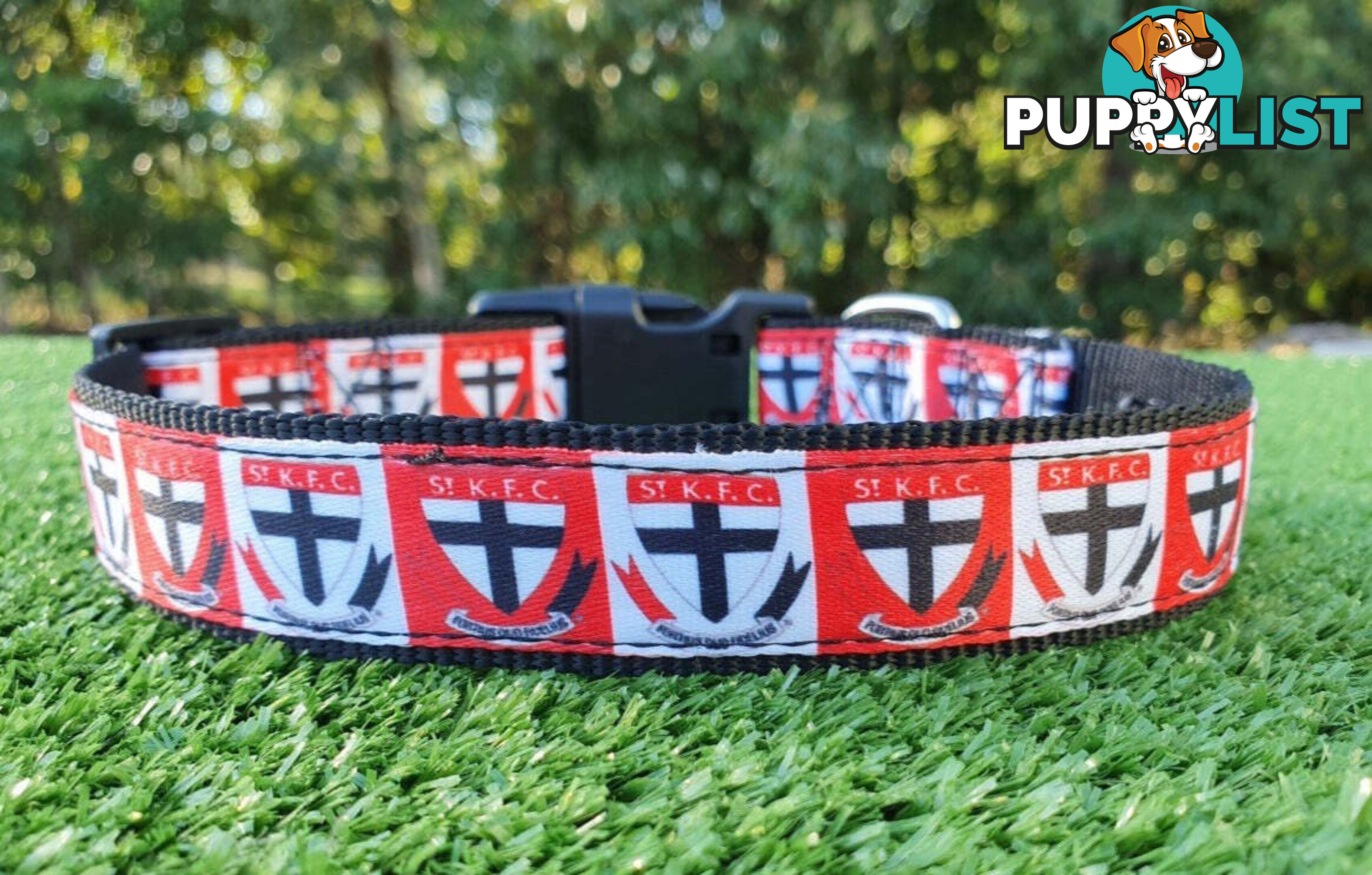 AFL Dog Collars, Footy - Aussie Rules - Moondidley Pets - MDPCOLAFLSGWSG