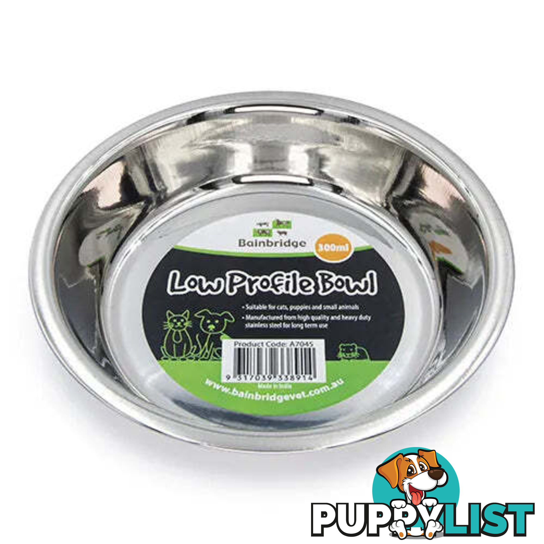 CAT DISH S.S 300ML - BAINBRIDGE - BB-A7045