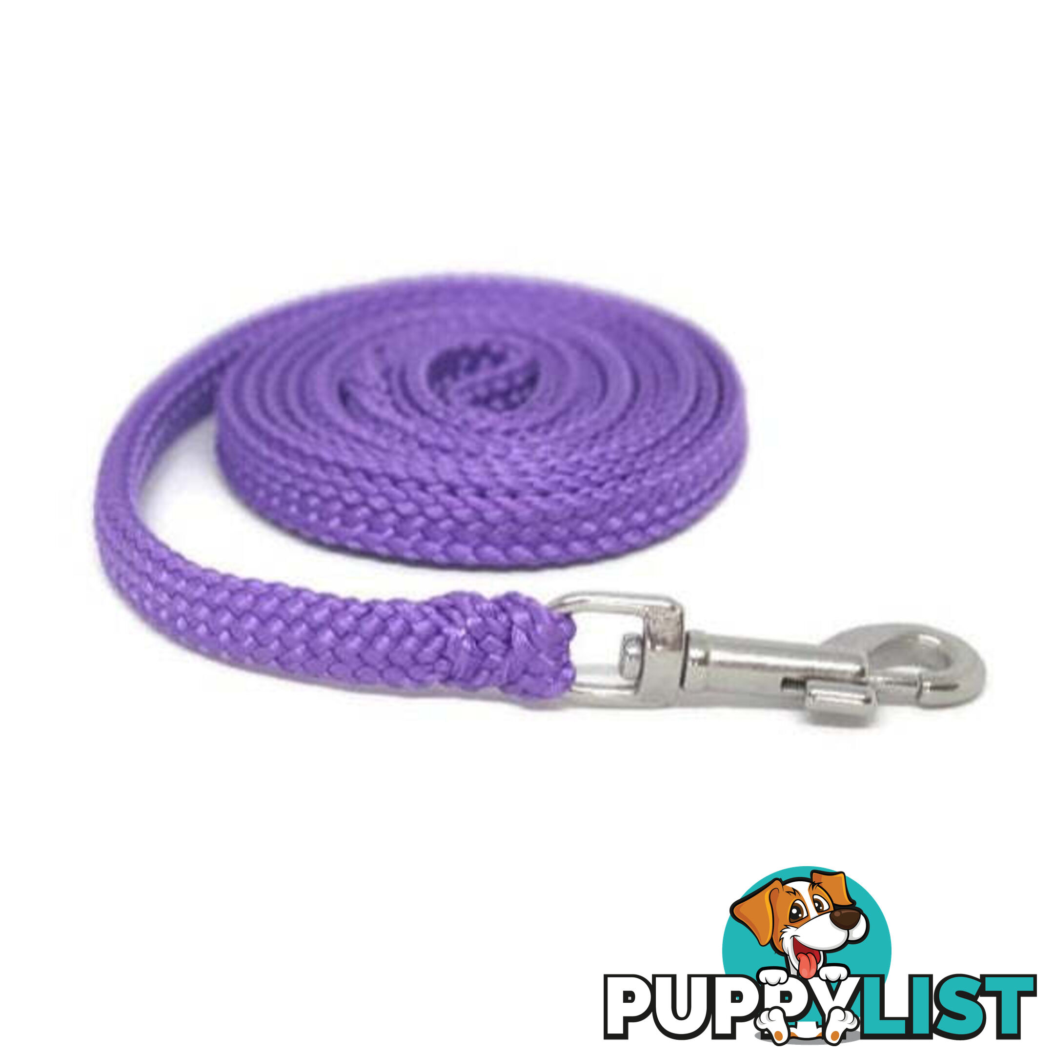 1.8m to 10m Long Dog Lead No Stitching Tough Yarnix 10mm Wide - YNXLD10-1.8-YEL-SS