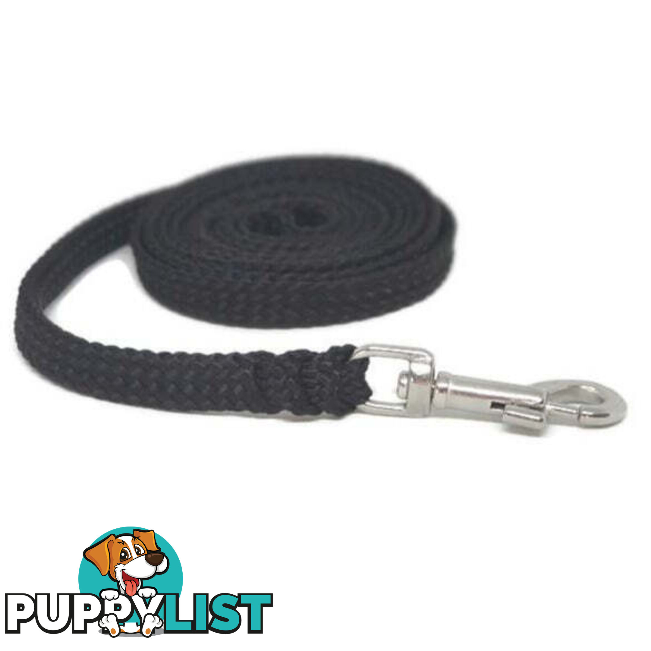 1.8m to 10m Long Dog Lead No Stitching Tough Yarnix 10mm Wide - YNXLD10-1.8-YEL-SS