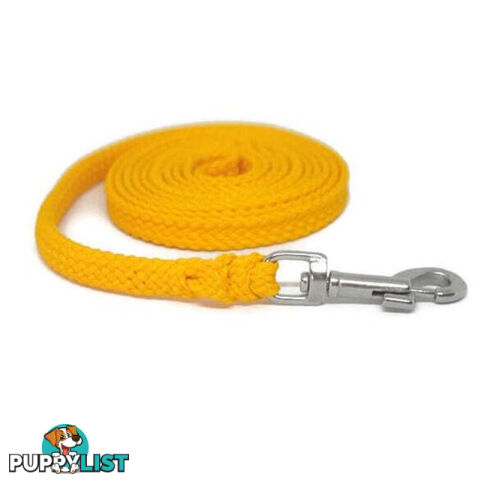 1.8m to 10m Long Dog Lead No Stitching Tough Yarnix 10mm Wide - YNXLD10-1.8-YEL-SS