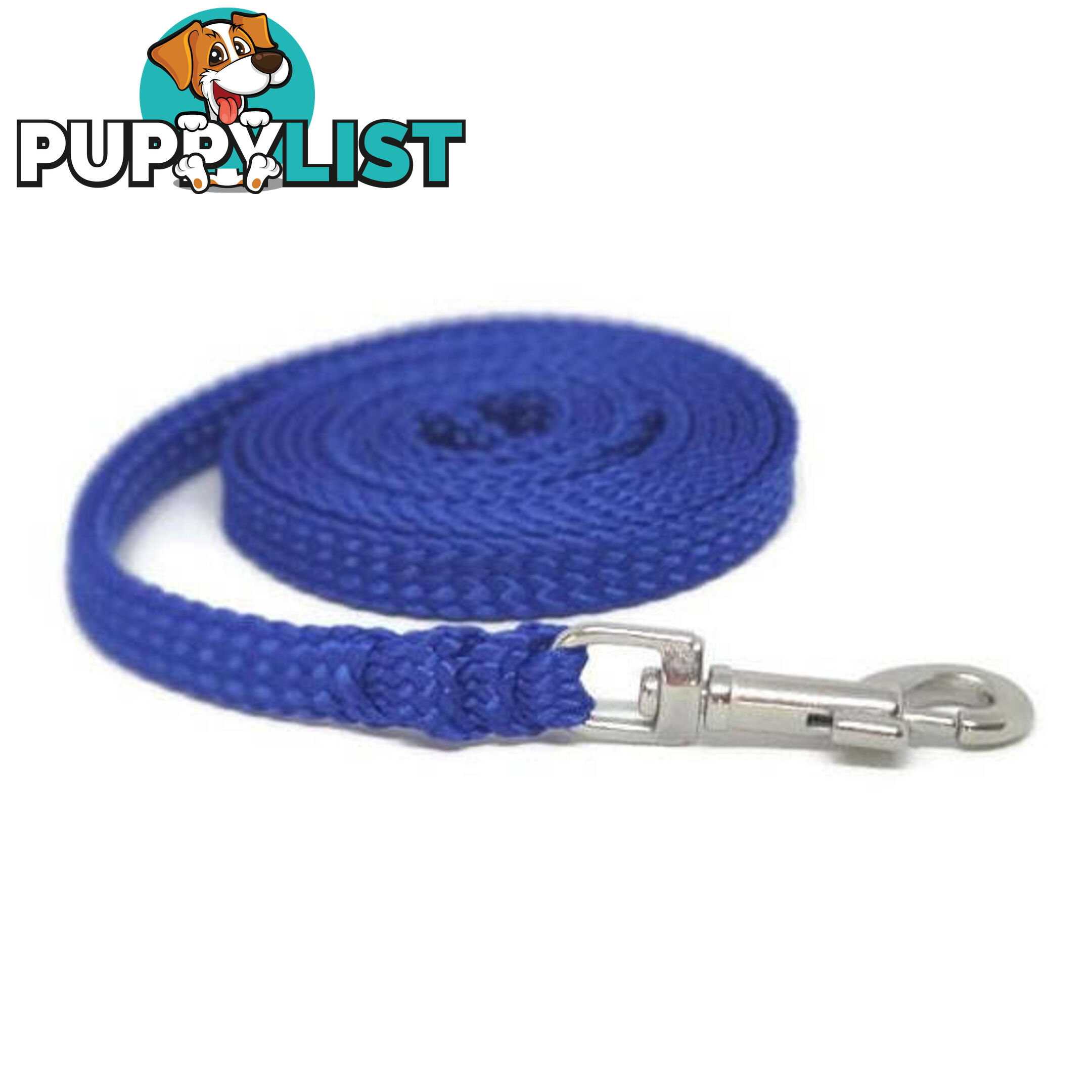 1.8m to 10m Long Dog Lead No Stitching Tough Yarnix 10mm Wide - YNXLD10-1.8-YEL-SS