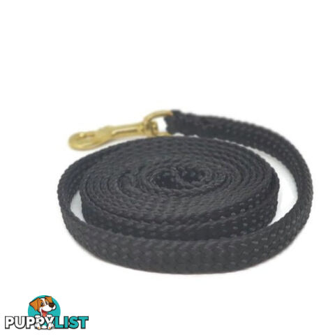 1.8m to 10m Long Dog Lead No Stitching Tough Yarnix 10mm Wide - YNXLD10-1.8-YEL-SS