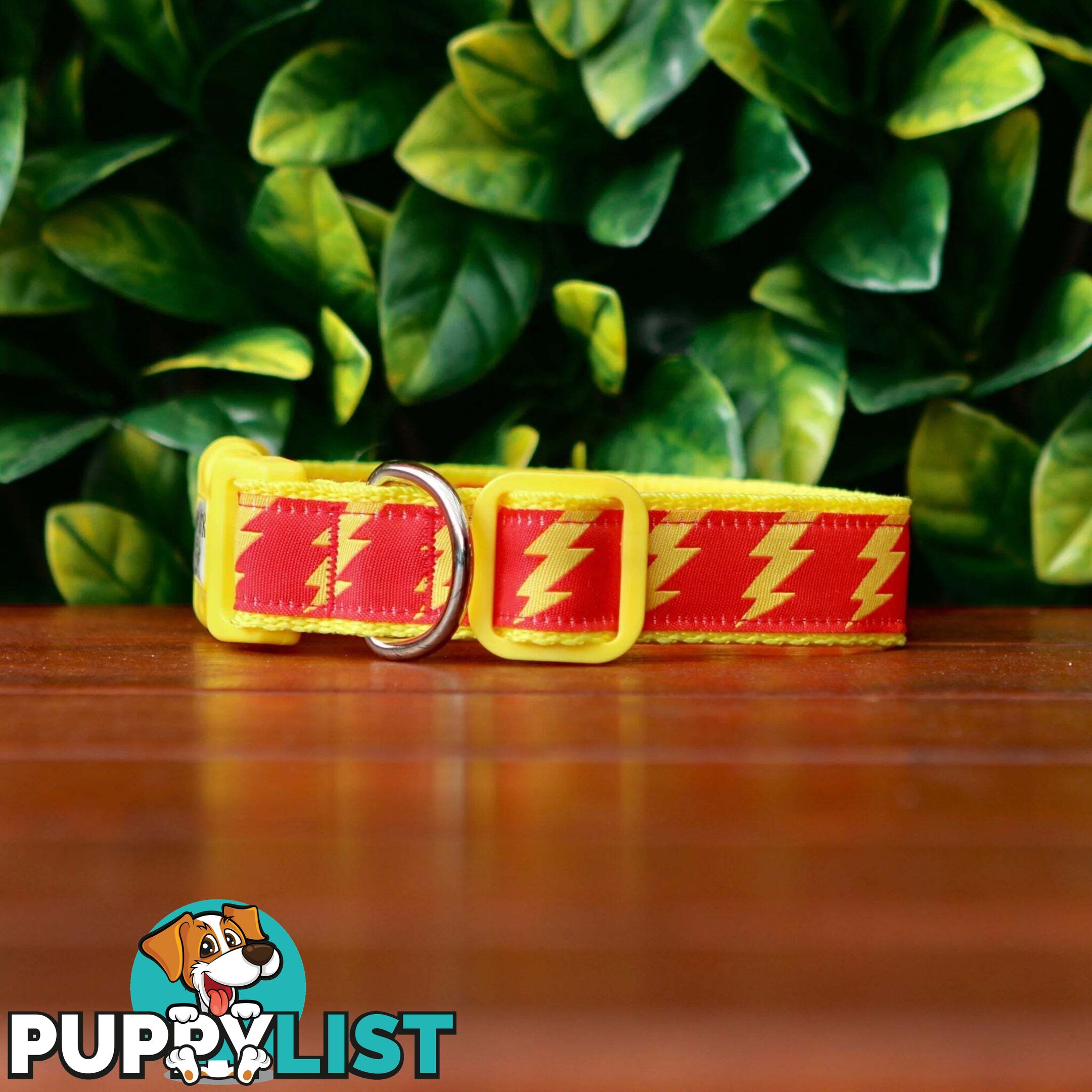 Lightning Bolt Dog Collar - Hand Made by The Bark Side - TBSLIGMBCK