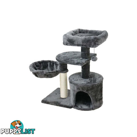 CATIO Chipboard Flannel Cat Scratching Tower - Cubby - V390-C200470