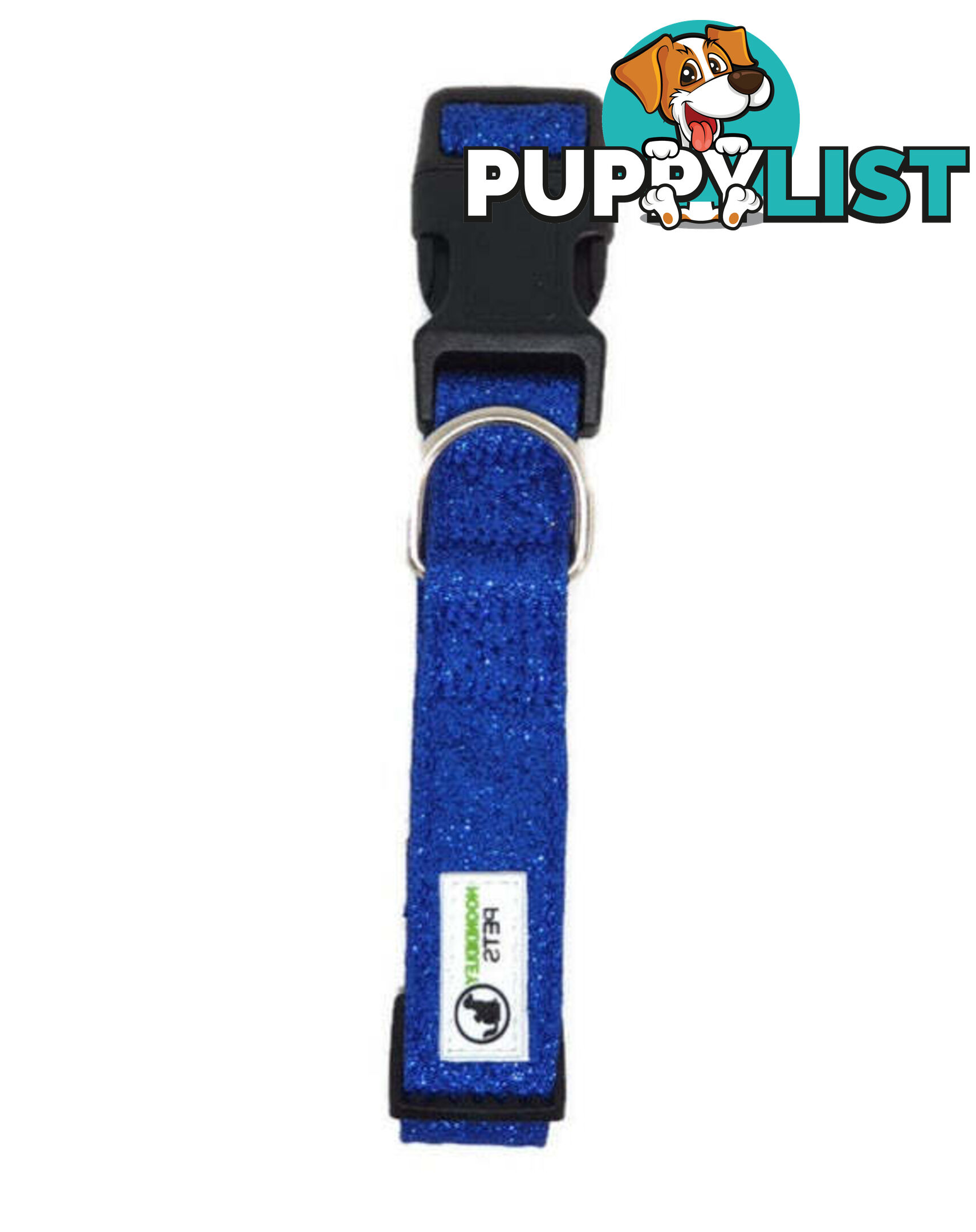 Bling Glitter Overlay Nylon Collar - Breakaway Buckle - Moondidley Pets - MDPCOLBLIMLPNK