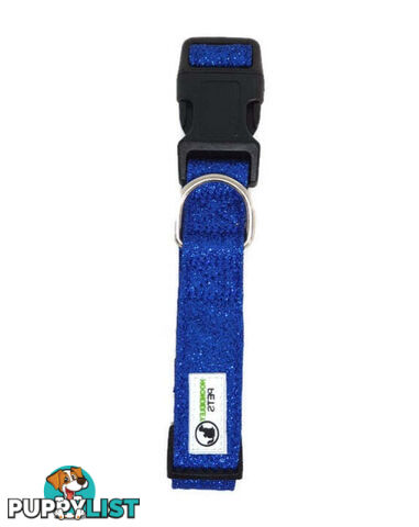 Bling Glitter Overlay Nylon Collar - Breakaway Buckle - Moondidley Pets - MDPCOLBLIMLPNK