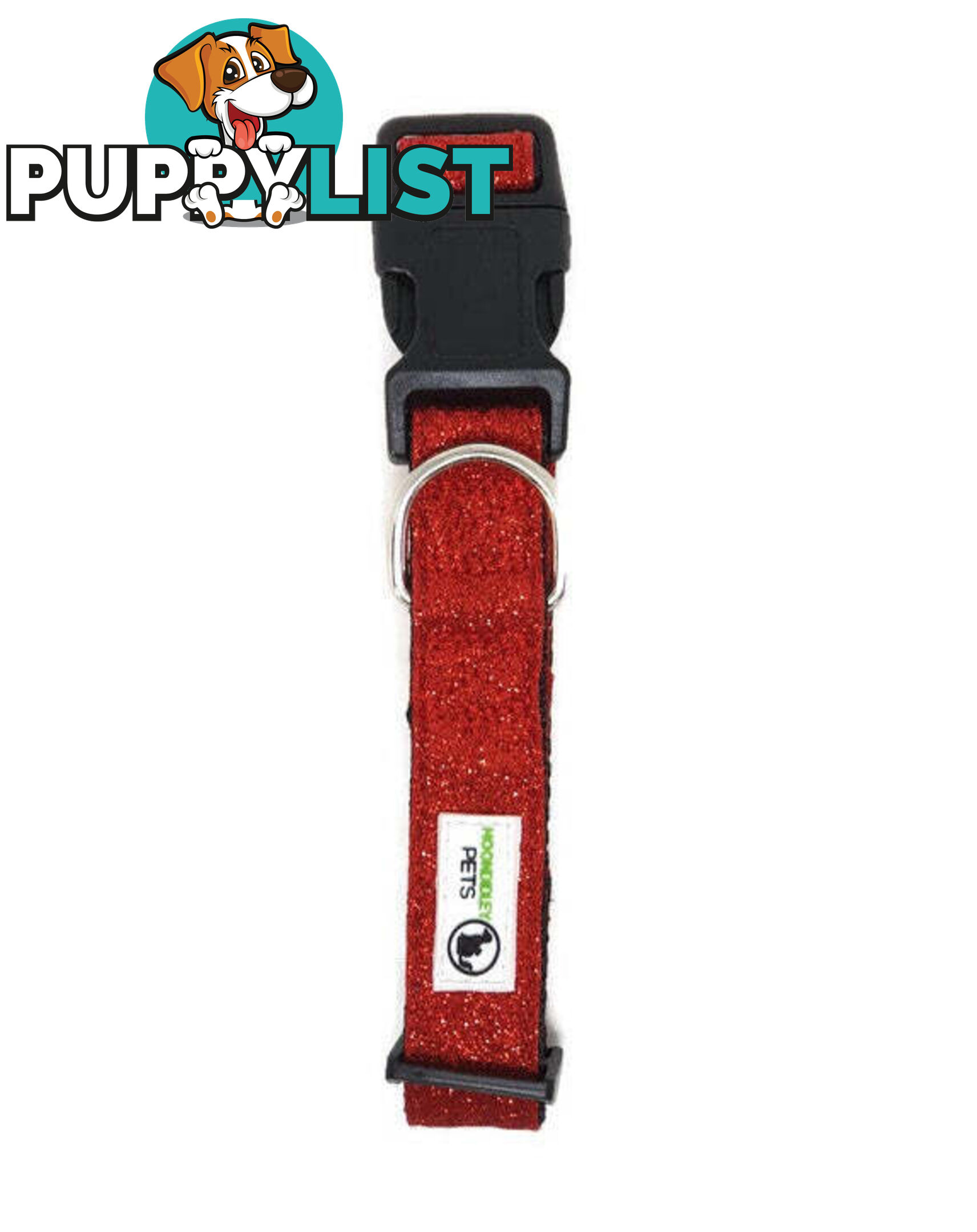 Bling Glitter Overlay Nylon Collar - Breakaway Buckle - Moondidley Pets - MDPCOLBLIMLPNK