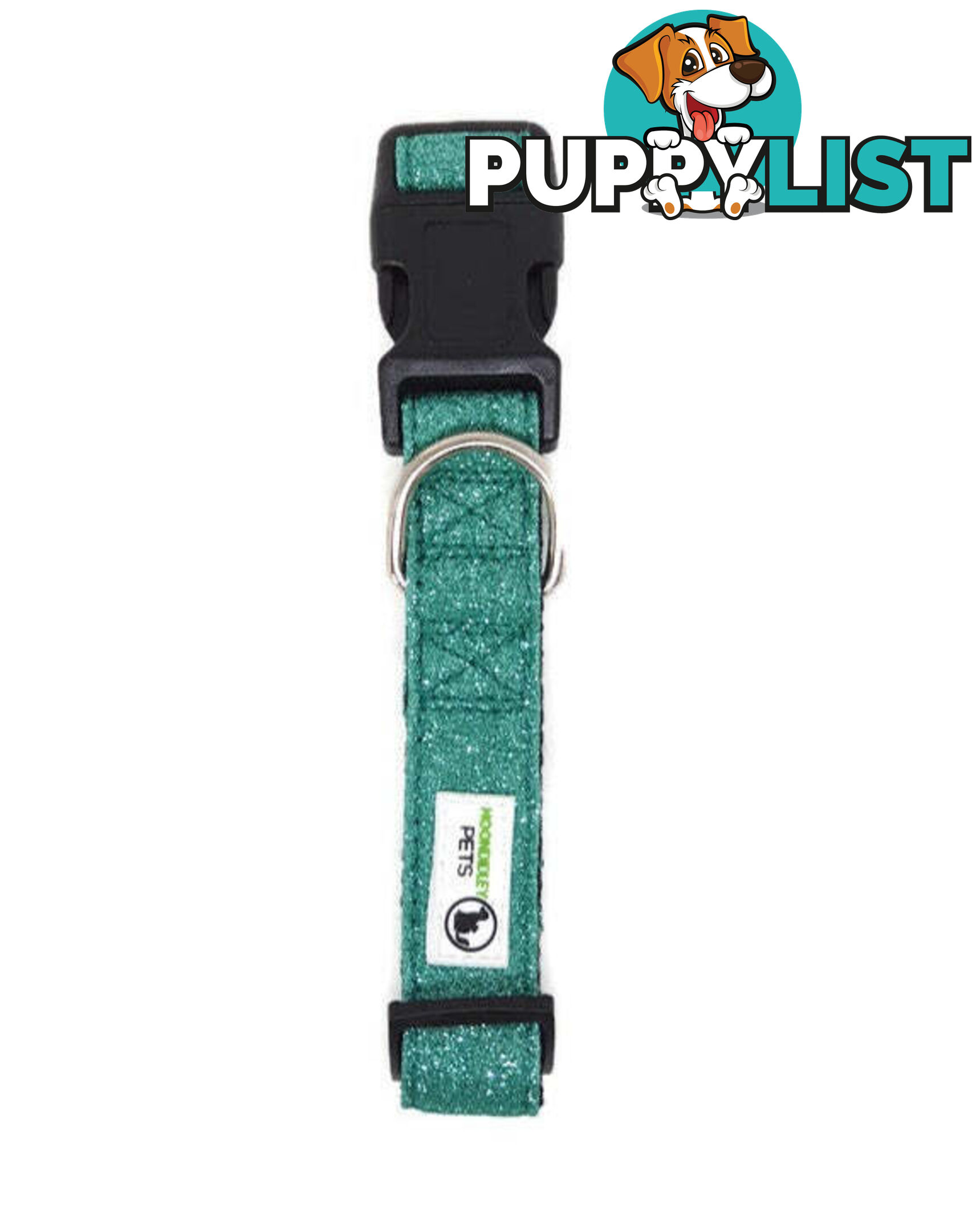 Bling Glitter Overlay Nylon Collar - Breakaway Buckle - Moondidley Pets - MDPCOLBLIMLPNK