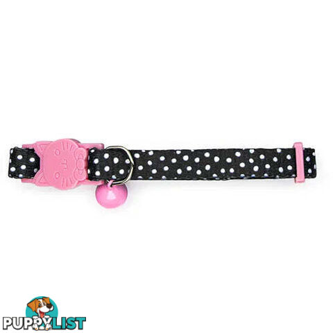 DOTTED CAT COLLAR - BAINBRIDGE - BB-A7268-BLK