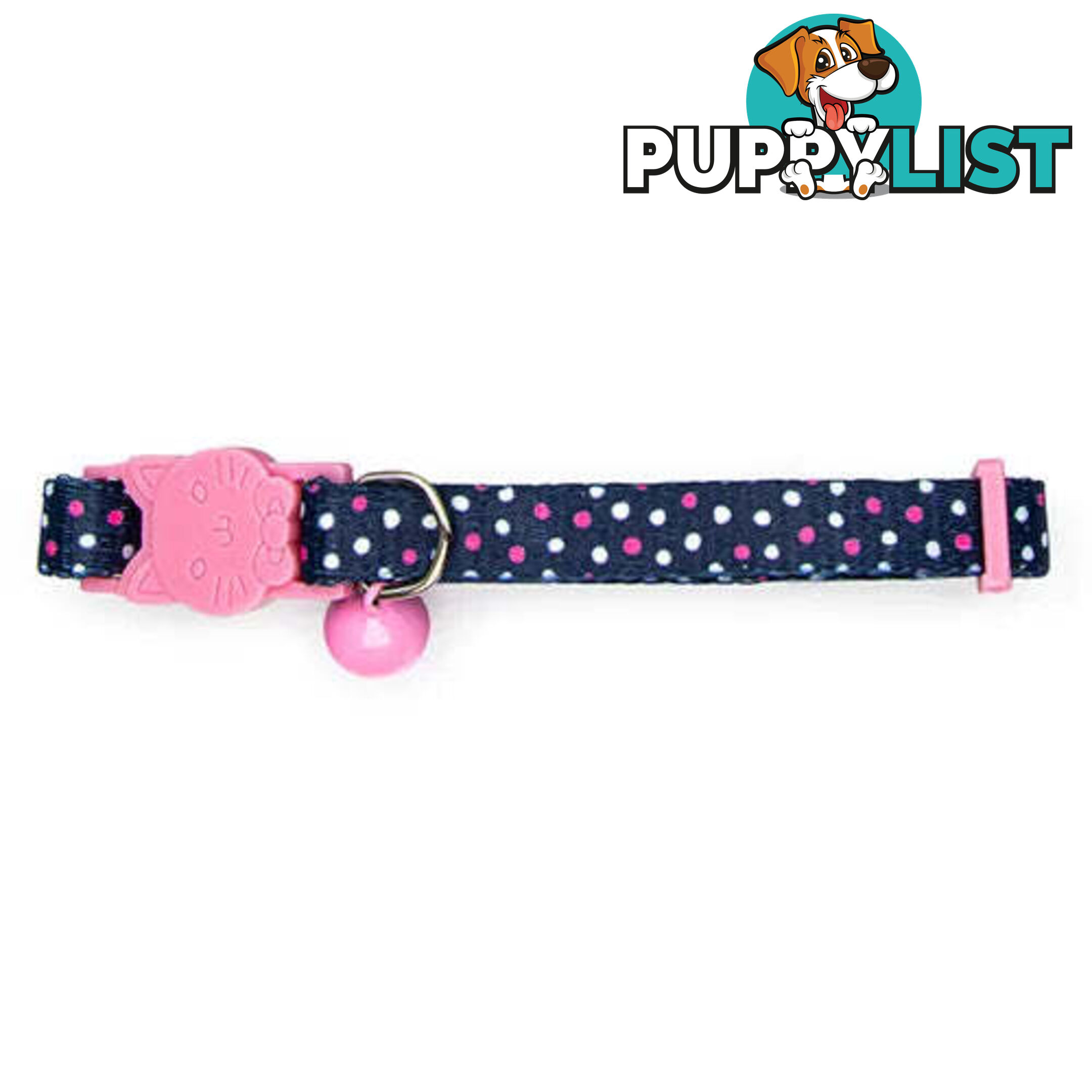 DOTTED CAT COLLAR - BAINBRIDGE - BB-A7268-BLK