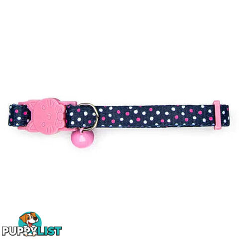 DOTTED CAT COLLAR - BAINBRIDGE - BB-A7268-BLK