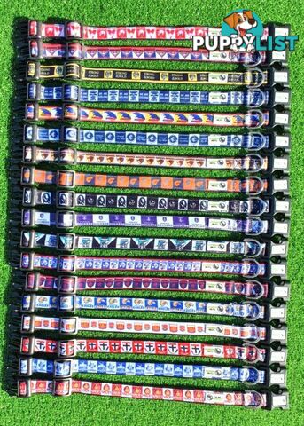 AFL Dog Collars, Footy - Aussie Rules - Moondidley Pets - MDPCOLAFLSWB