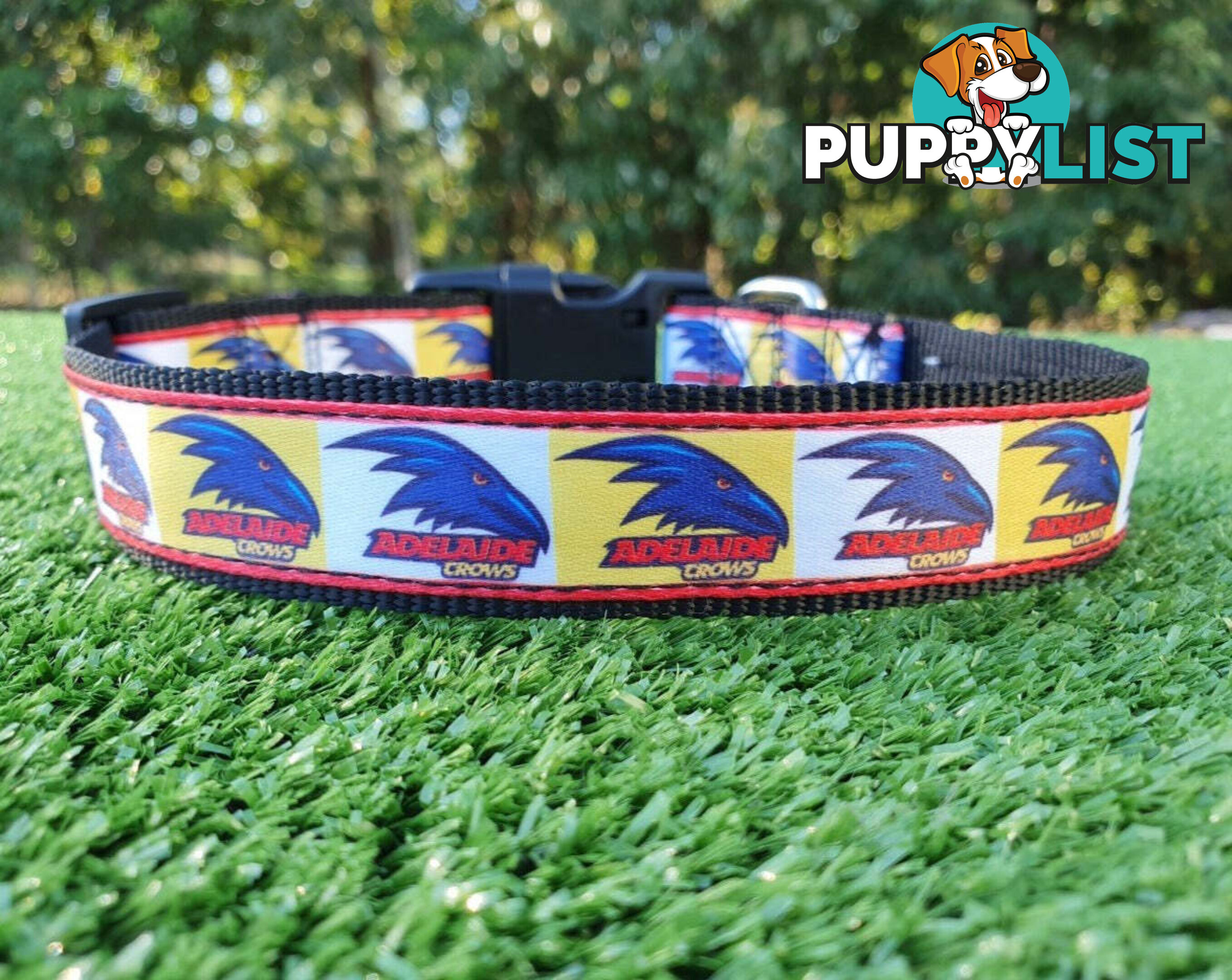 AFL Dog Collars, Footy - Aussie Rules - Moondidley Pets - MDPCOLAFLSWB
