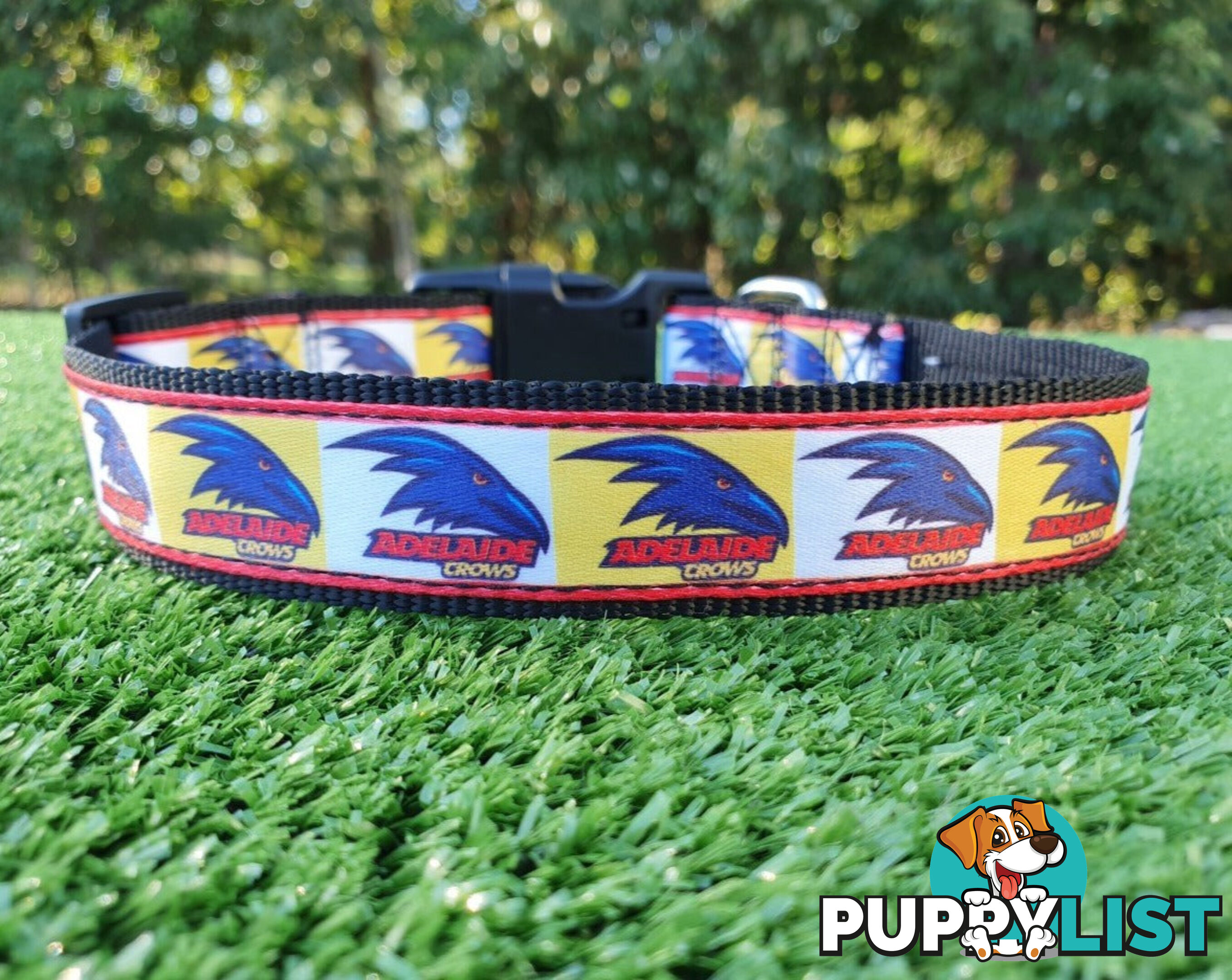 AFL Dog Collars, Footy - Aussie Rules - Moondidley Pets - MDPCOLAFLSWB