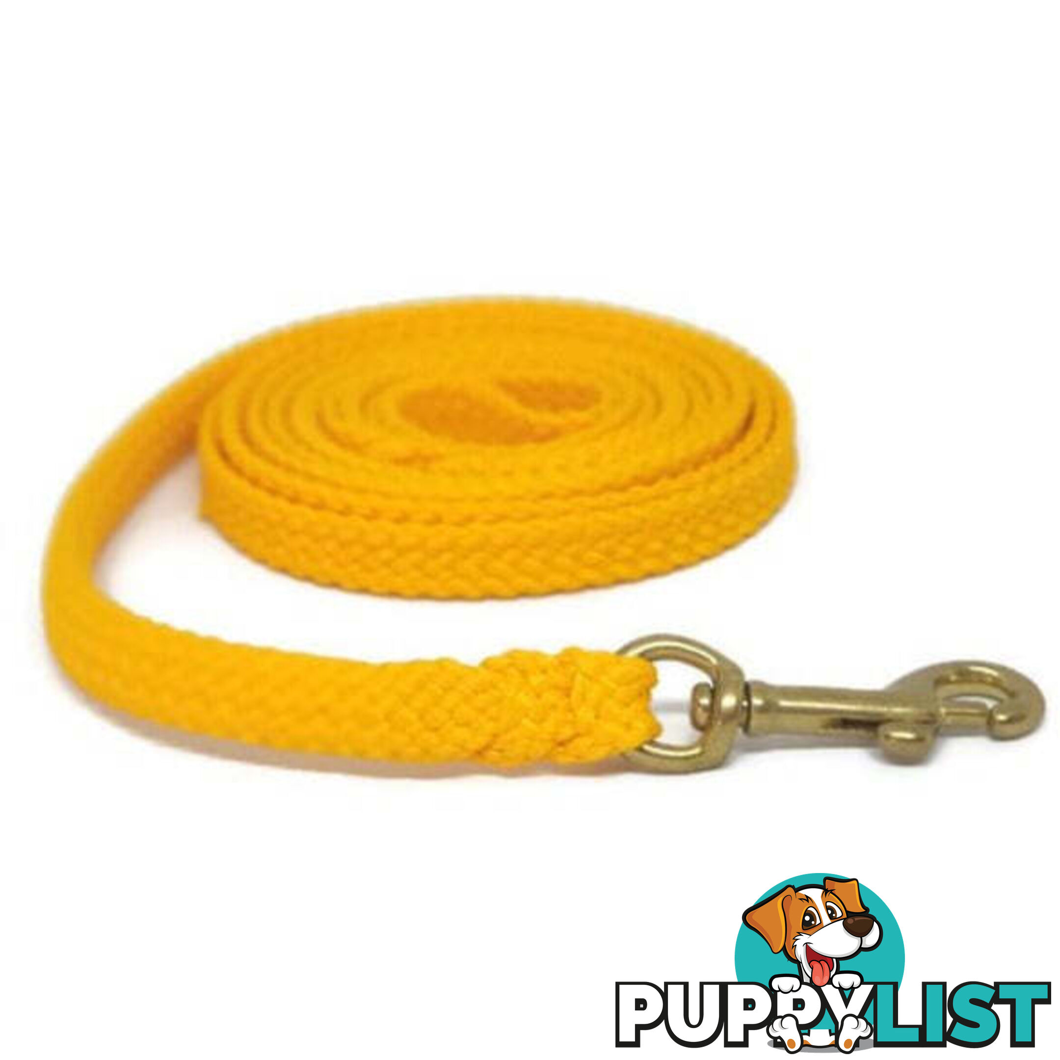1.8m to 10m Long Dog Lead No Stitching Tough Yarnix 10mm Wide - YNXLD10-1.8-BK-BR