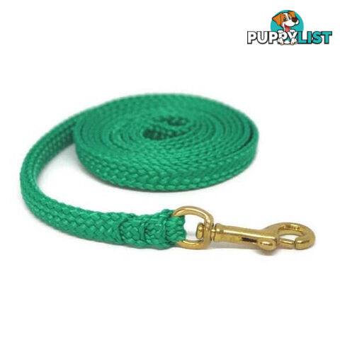 1.8m to 10m Long Dog Lead No Stitching Tough Yarnix 10mm Wide - YNXLD10-1.8-BK-BR