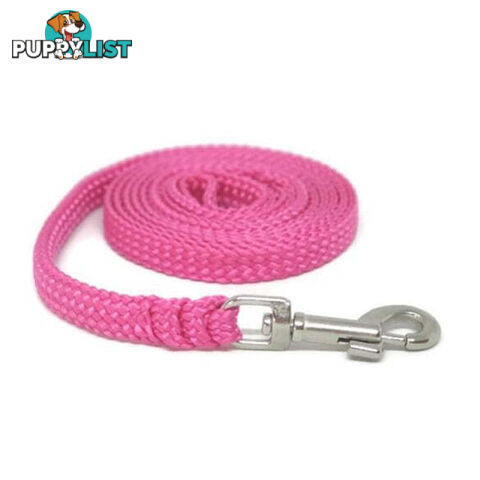 1.8m to 10m Long Dog Lead No Stitching Tough Yarnix 10mm Wide - YNXLD10-1.8-BK-BR