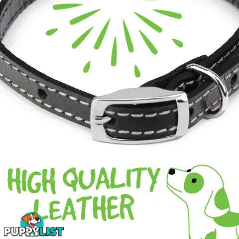 LEATHER COLLARS - BAINBRIDGE - BB-A7018-BLK