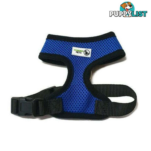 Pet Harness Soft Air Mesh Padded Adjustable  - Moondidley Pets - MDPHARMESSLBL
