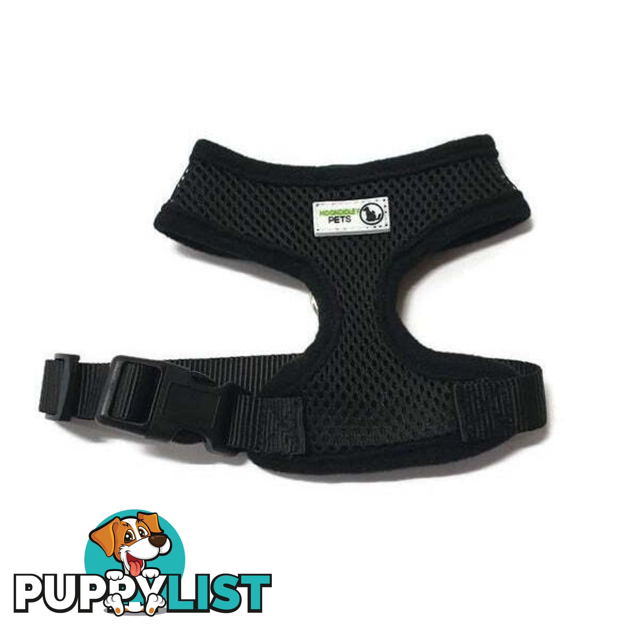 Pet Harness Soft Air Mesh Padded Adjustable  - Moondidley Pets - MDPHARMESSLBL
