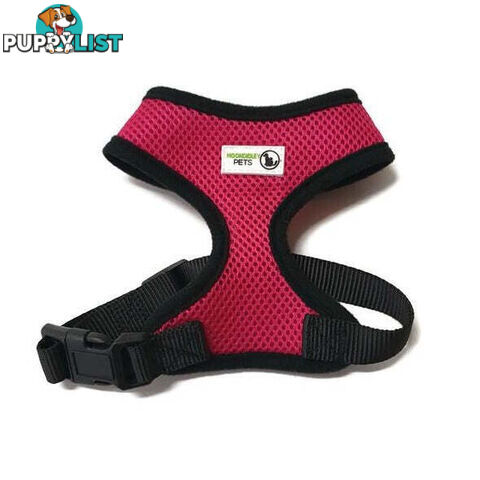 Pet Harness Soft Air Mesh Padded Adjustable  - Moondidley Pets - MDPHARMESSLBL