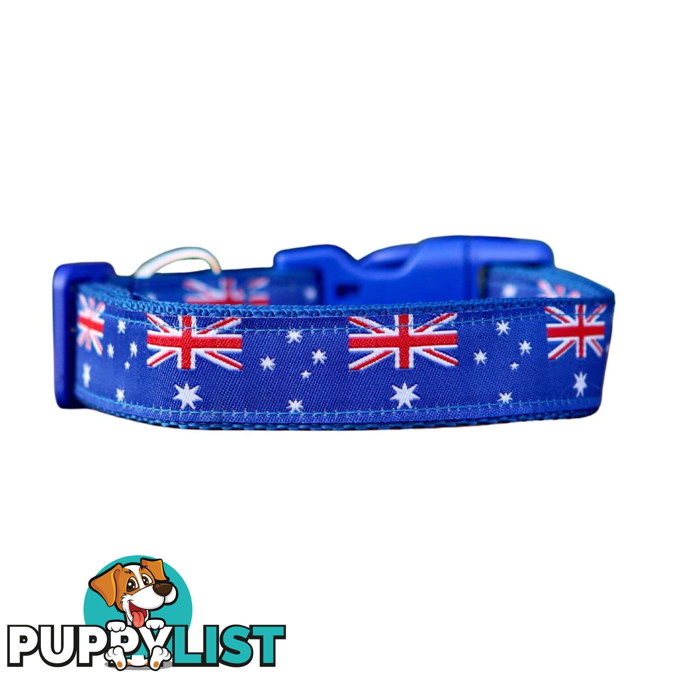 Australian Flag Dog Collar / Flag / XS - L - Hand made by the Bark Side - TBSAUSXS