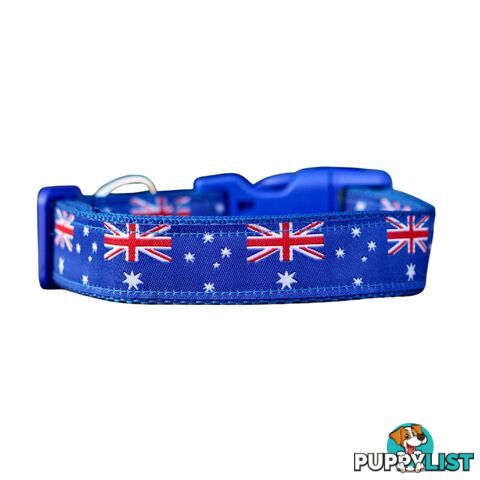 Australian Flag Dog Collar / Flag / XS - L - Hand made by the Bark Side - TBSAUSXS