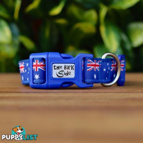 Australian Flag Dog Collar / Flag / XS - L - Hand made by the Bark Side - TBSAUSXS