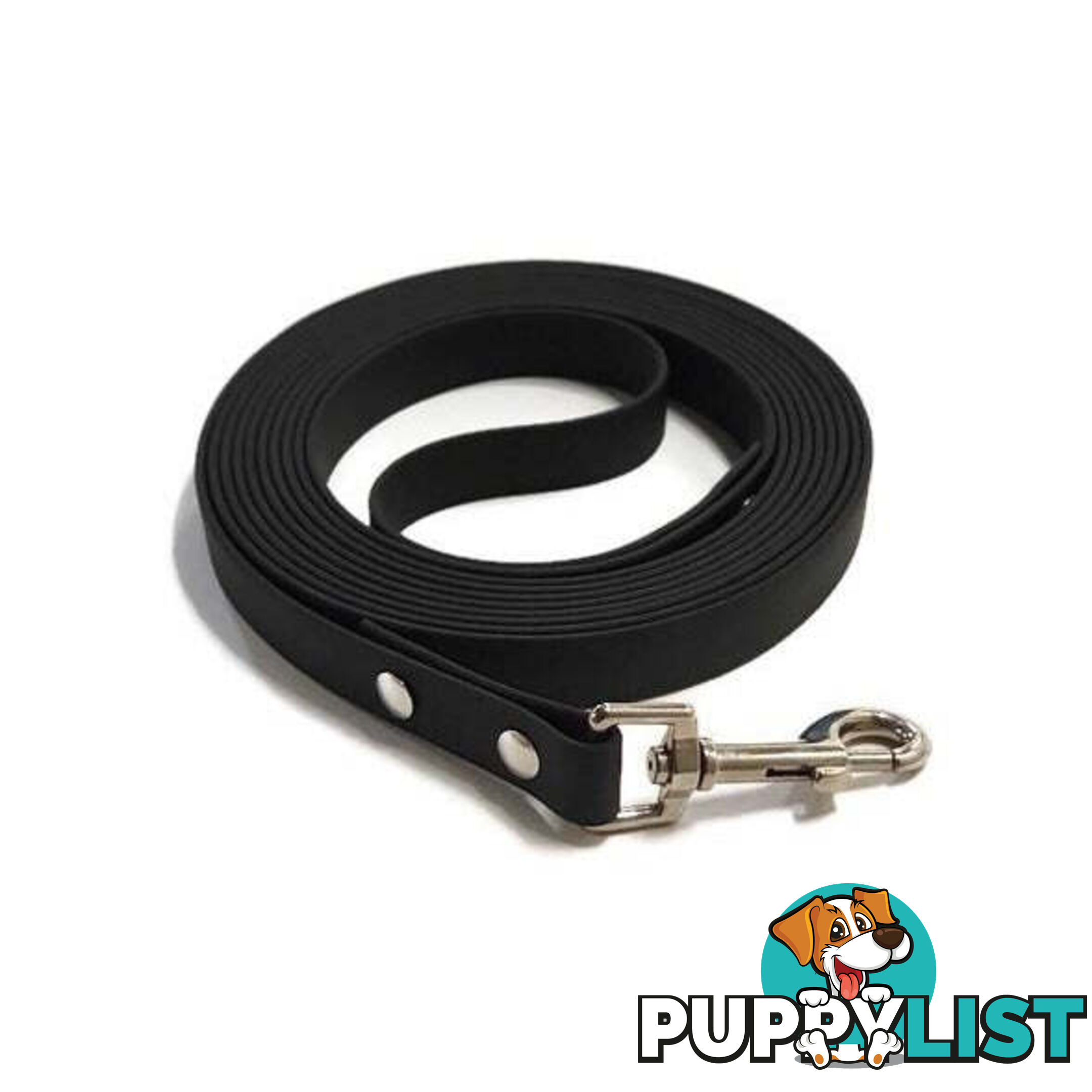 3m - 5m Biothane Dog Lead - BIOLD3LBLK