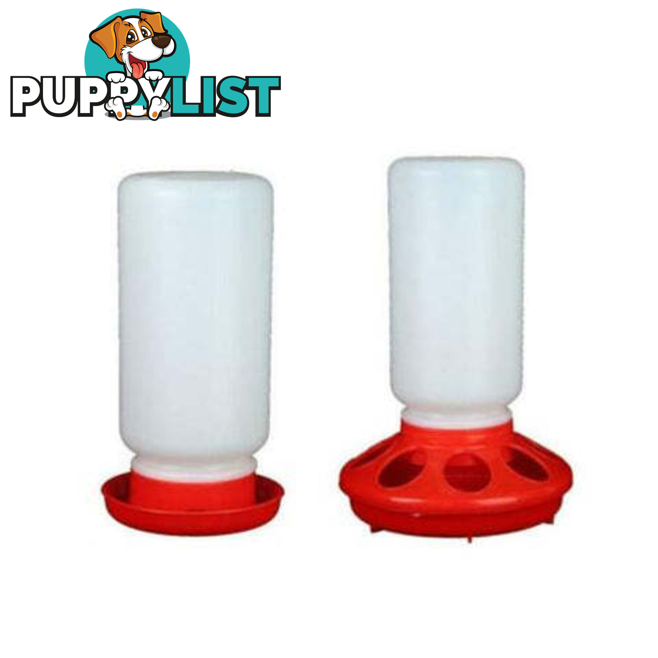 Cheeky Chooka Chick Waterer and Feeder Set - V194-CH-RED-SET