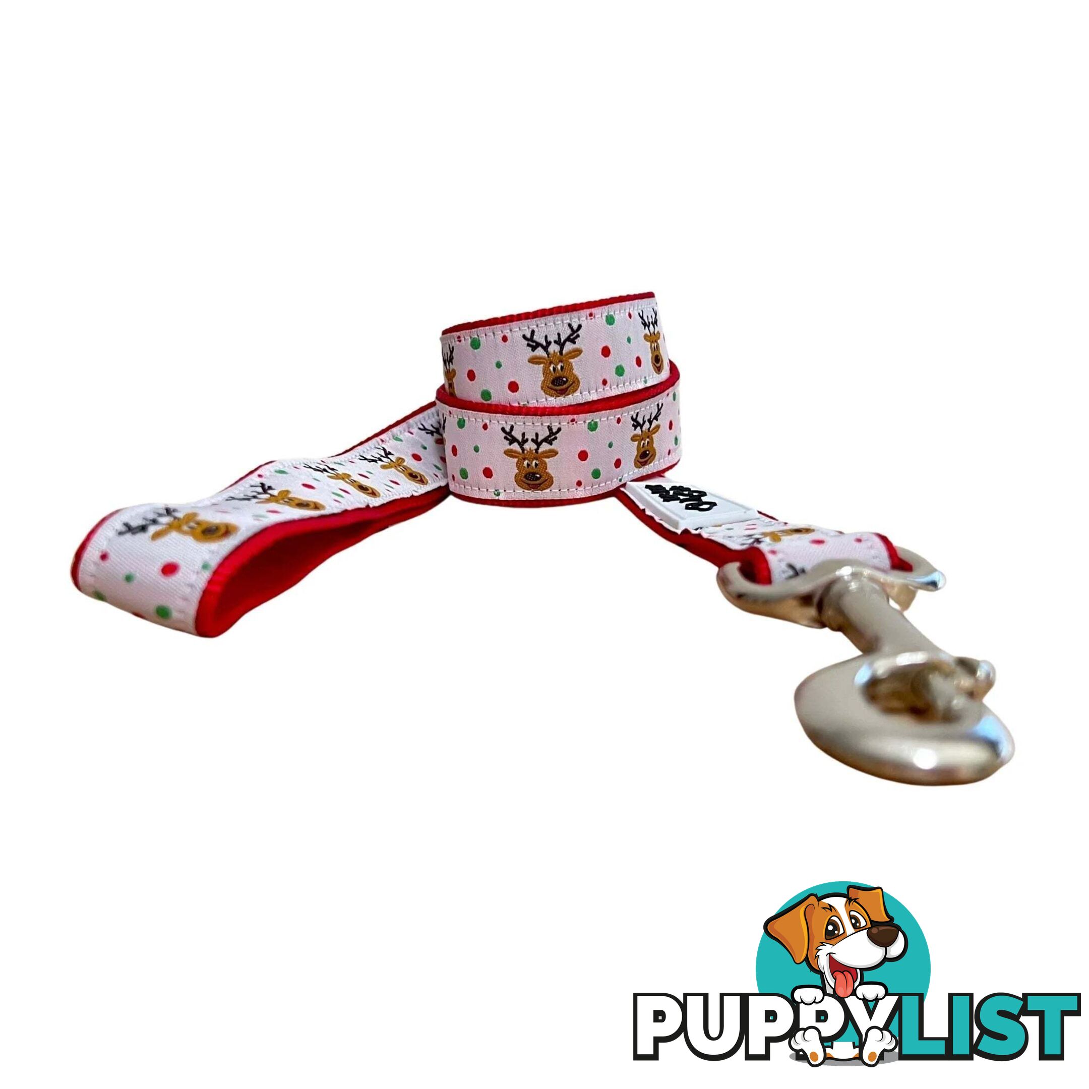 Christmas Dog Lead / Dog Leash - Hand Made by The Bark Side - TBSLDCHRHO251.2