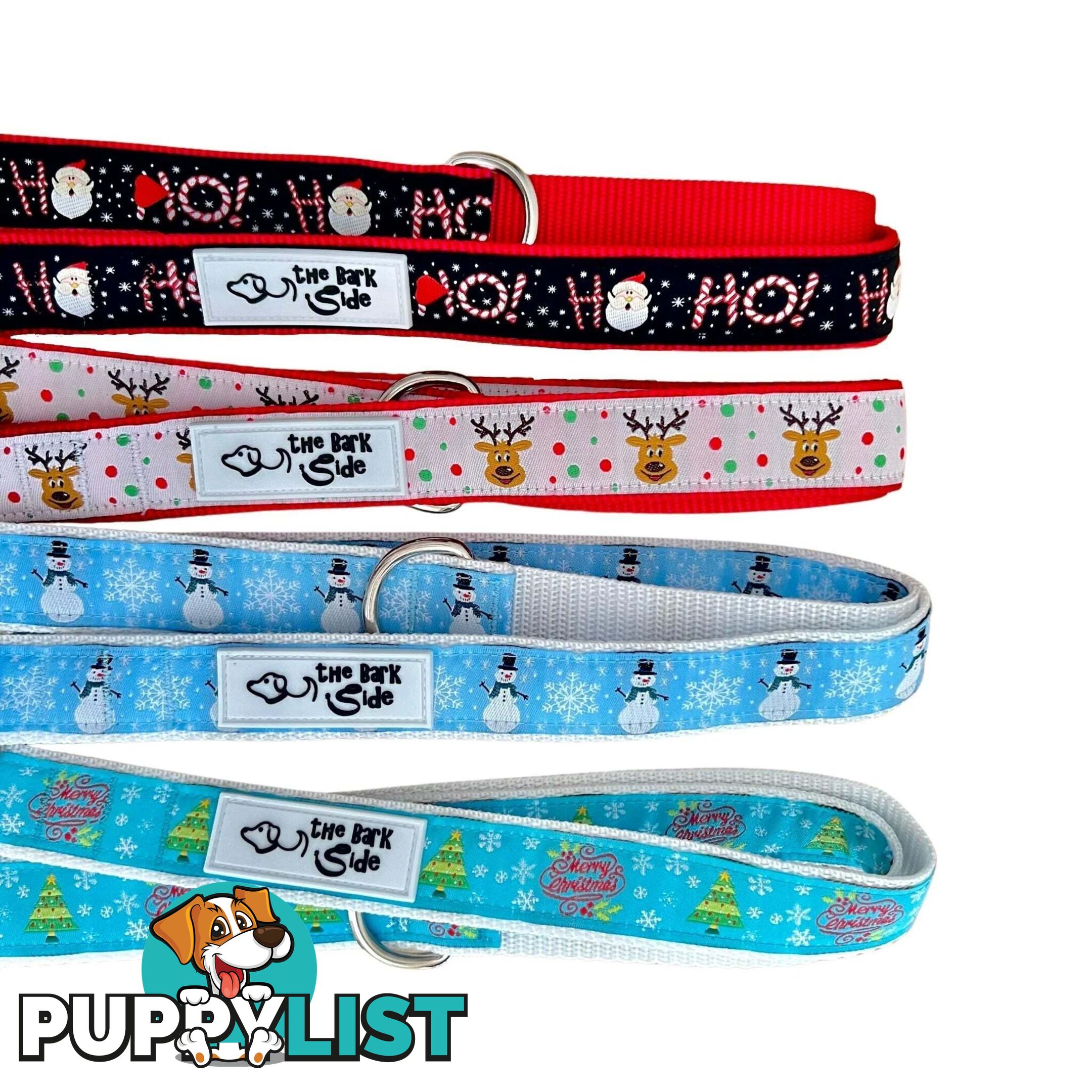Christmas Dog Lead / Dog Leash - Hand Made by The Bark Side - TBSLDCHRHO251.2