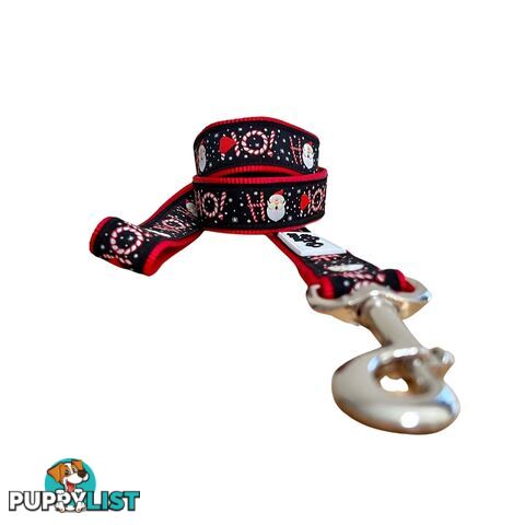 Christmas Dog Lead / Dog Leash - Hand Made by The Bark Side - TBSLDCHRHO251.2
