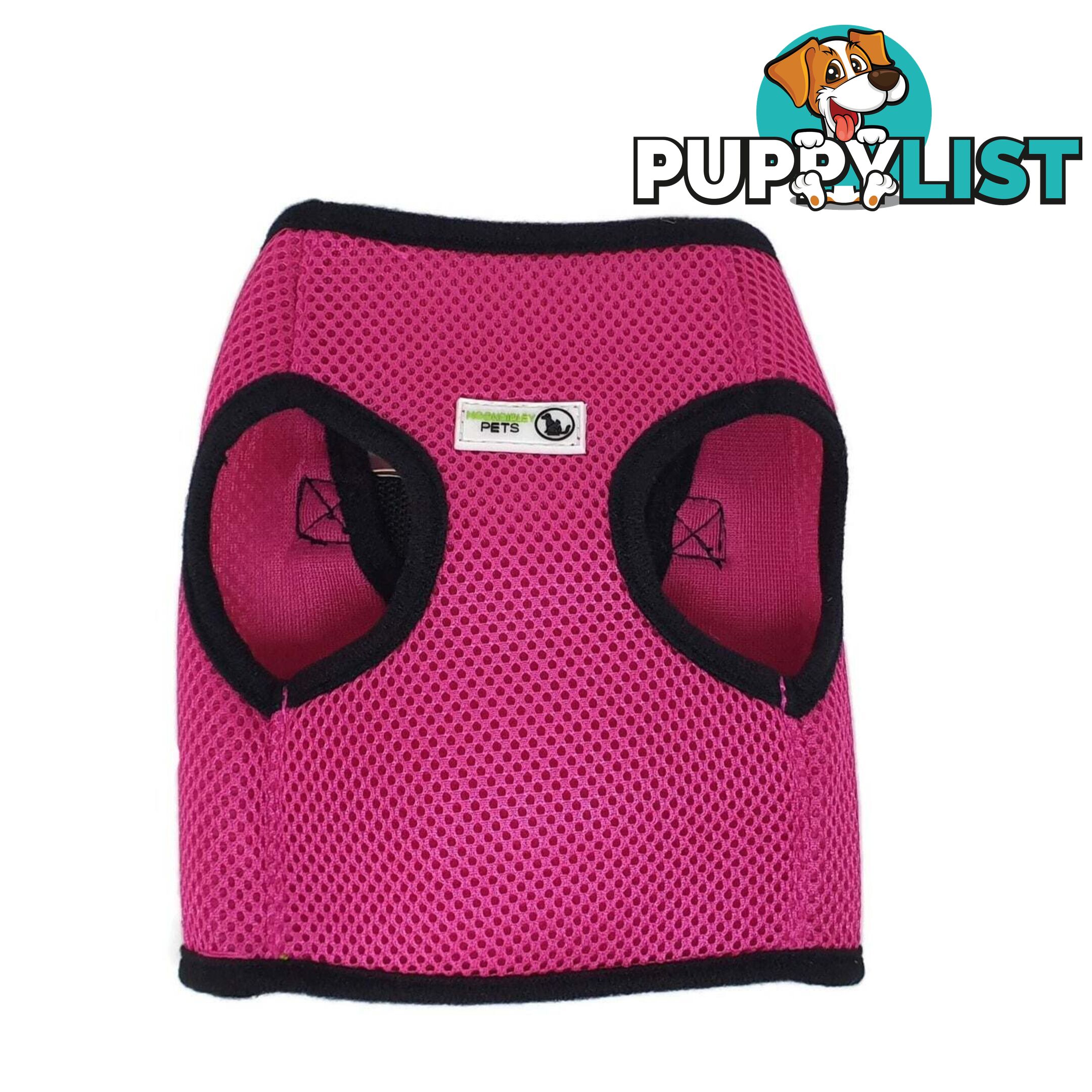 Doggie ID Vest Soft Air Mesh Personlised Embroidered - MDPIDVESLRED