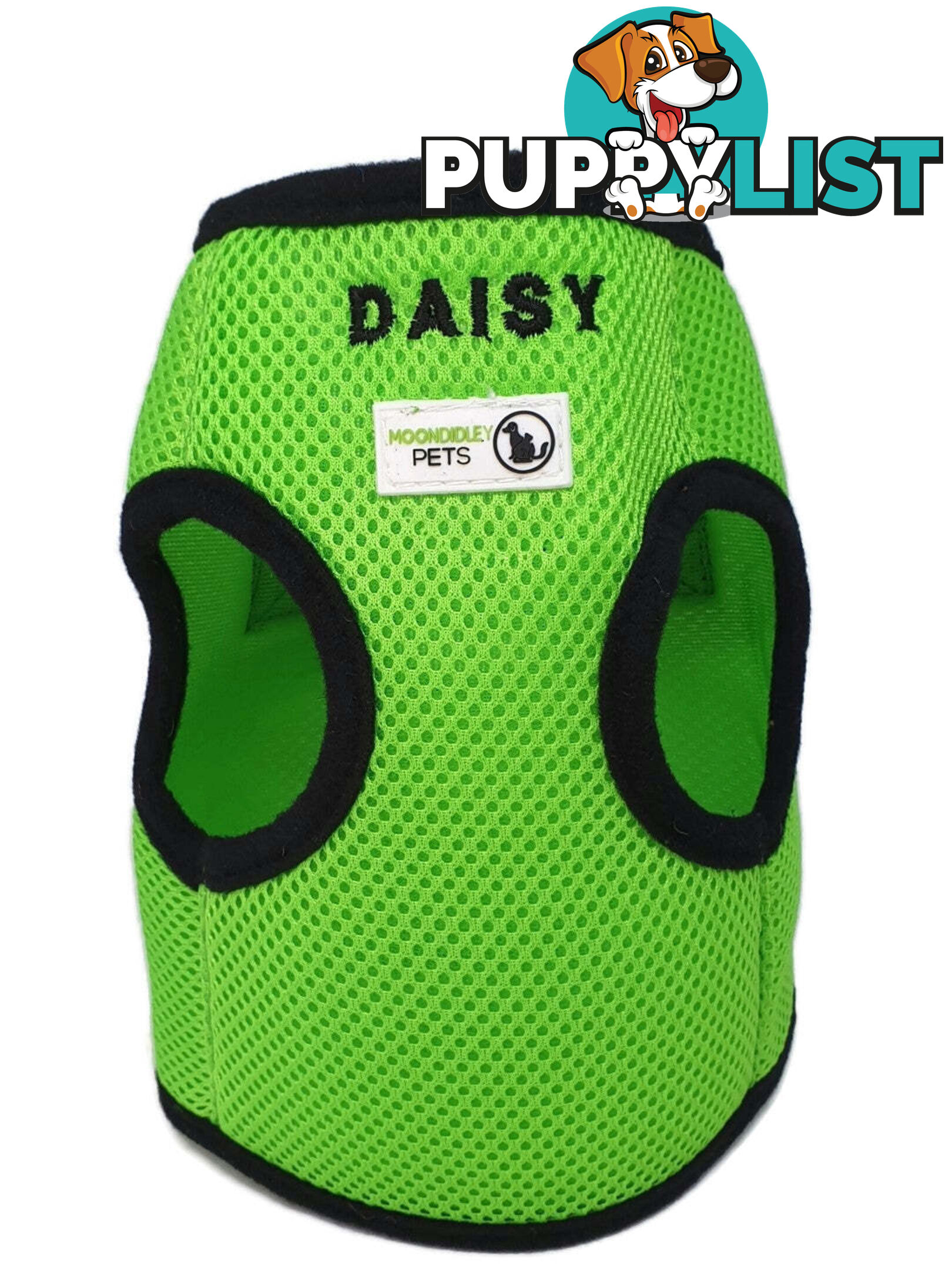 Doggie ID Vest Soft Air Mesh Personlised Embroidered - MDPIDVESLRED