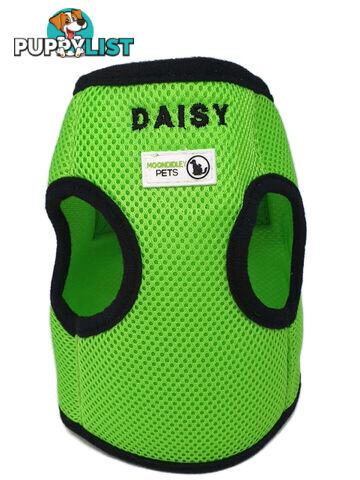 Doggie ID Vest Soft Air Mesh Personlised Embroidered - MDPIDVESLRED