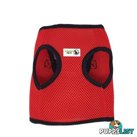 Doggie ID Vest Soft Air Mesh Personlised Embroidered - MDPIDVESLRED