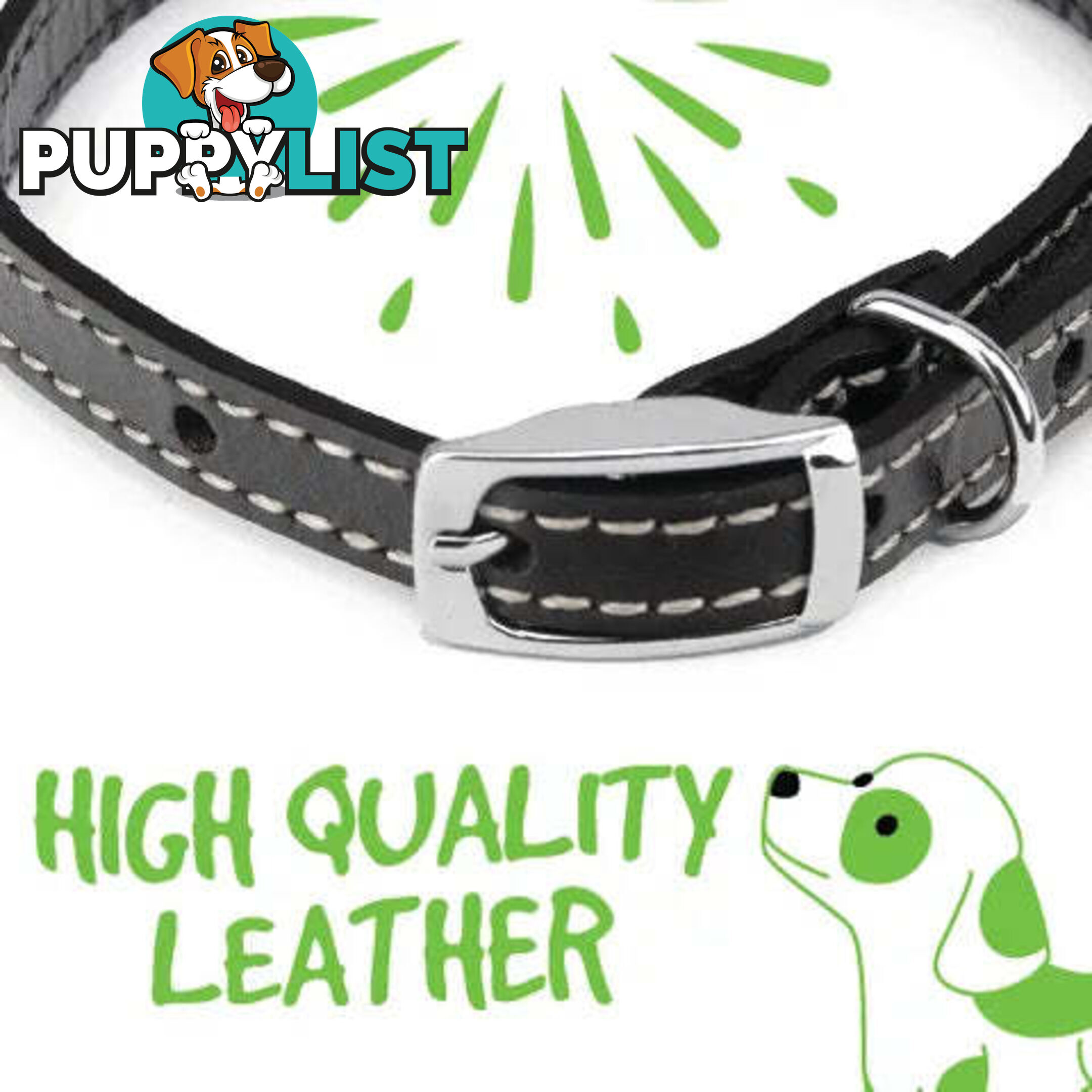 LEATHER COLLARS - BAINBRIDGE - BB-A7021-BRN