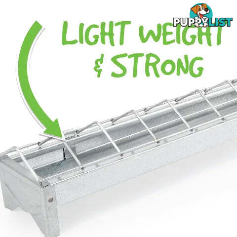CHICKS GALVANISED FEED TROUGH - BAINBRIDGE - BB-A8069