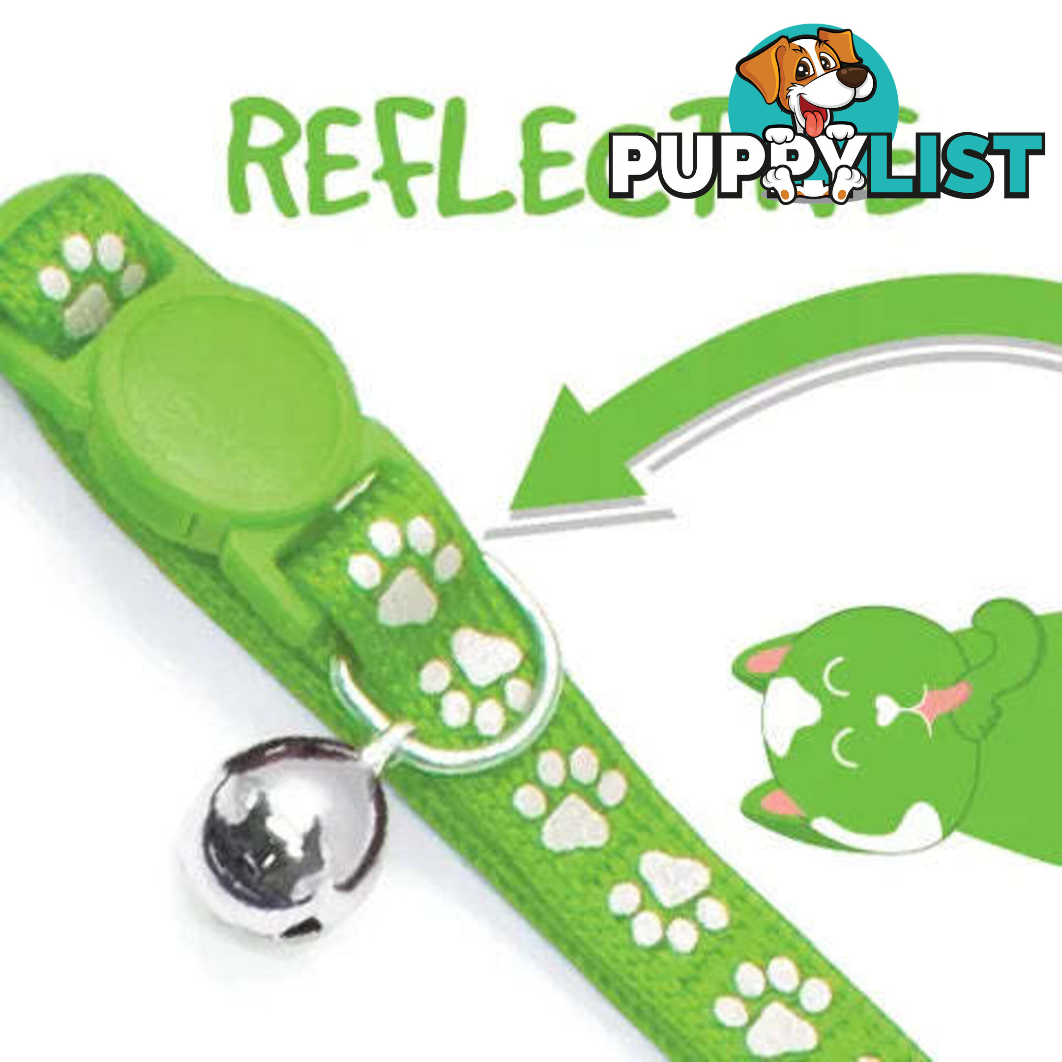REFLECTIVE CAT COLLAR - BAINBRIDGE - BB-A7125-PUR
