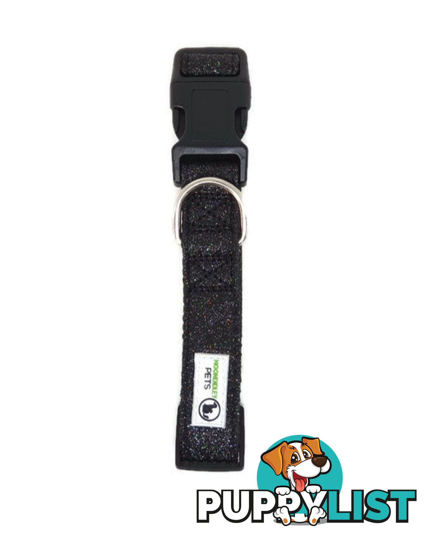 Bling Glitter Overlay Nylon Collar - Breakaway Buckle - Moondidley Pets - MDPCOLBLILRED