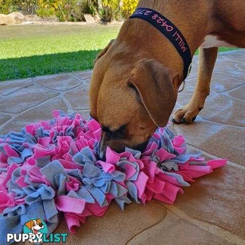 Snuffle Mats - Premium Heavy Duty Rubber Based - Pet Treat Play - Calms Anxiety - Slow Feeder - SNUFFLE-S-YLBK