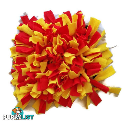 Snuffle Mats - Premium Heavy Duty Rubber Based - Pet Treat Play - Calms Anxiety - Slow Feeder - SNUFFLE-S-YLBK